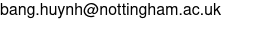 Mail address of Bang Huynh